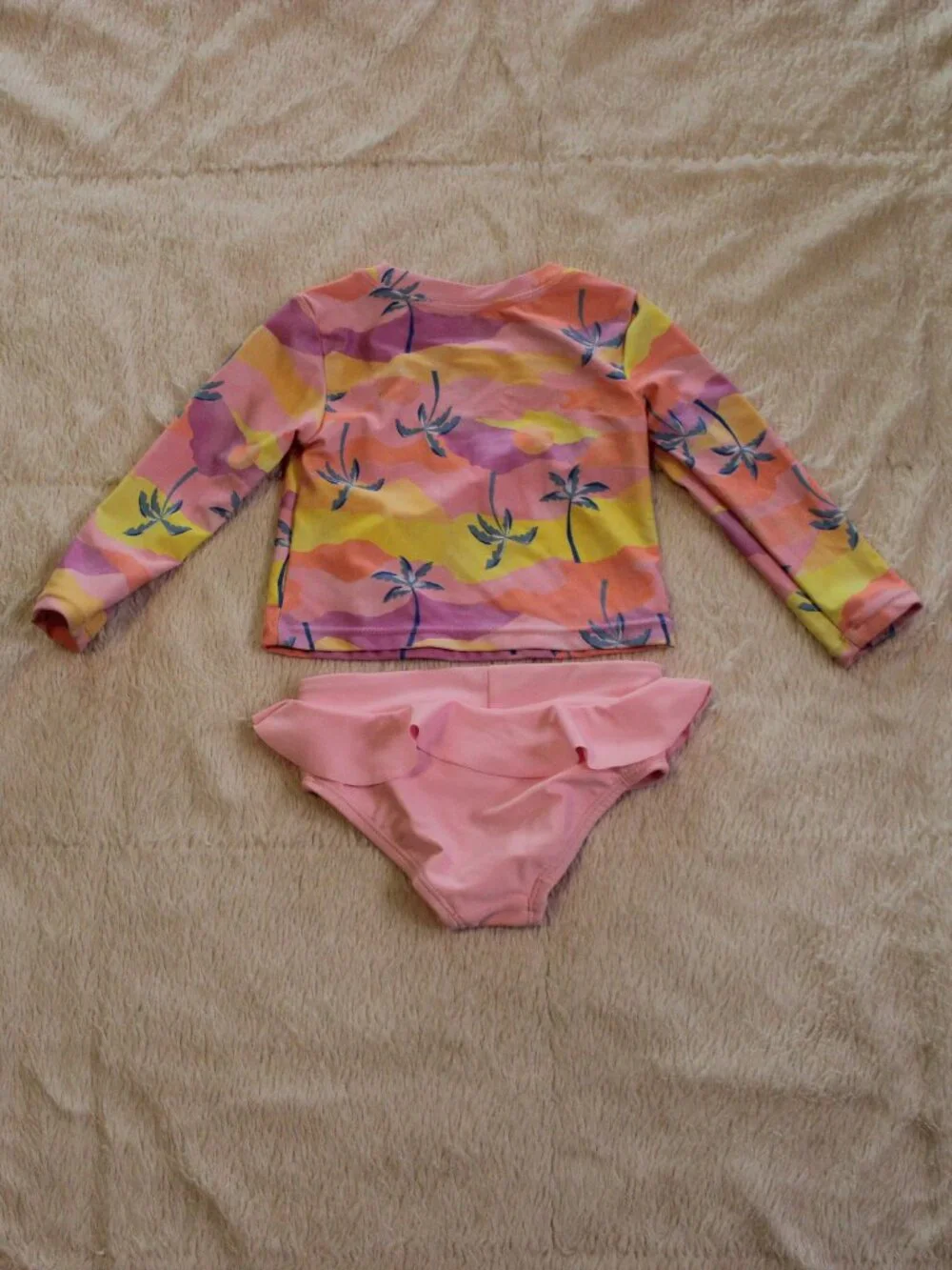 Lot of 2 Toddler Girl Two Piece Bathing Suits